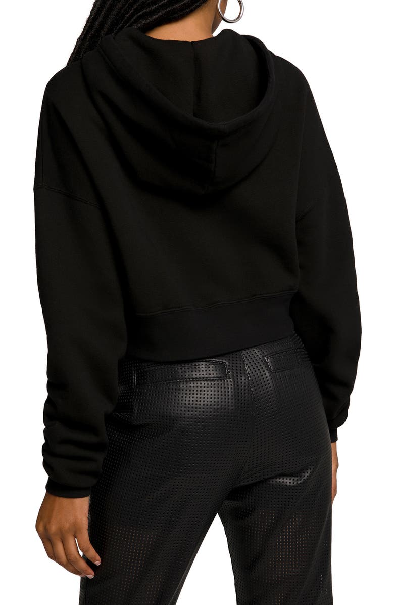 Good American Cool Crop Hoodie, Alternate, color, 