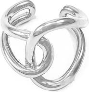 Bearfruit Jewelry 14k Gold Plated Breena Ring Dainty Textured Minimalist Trendy