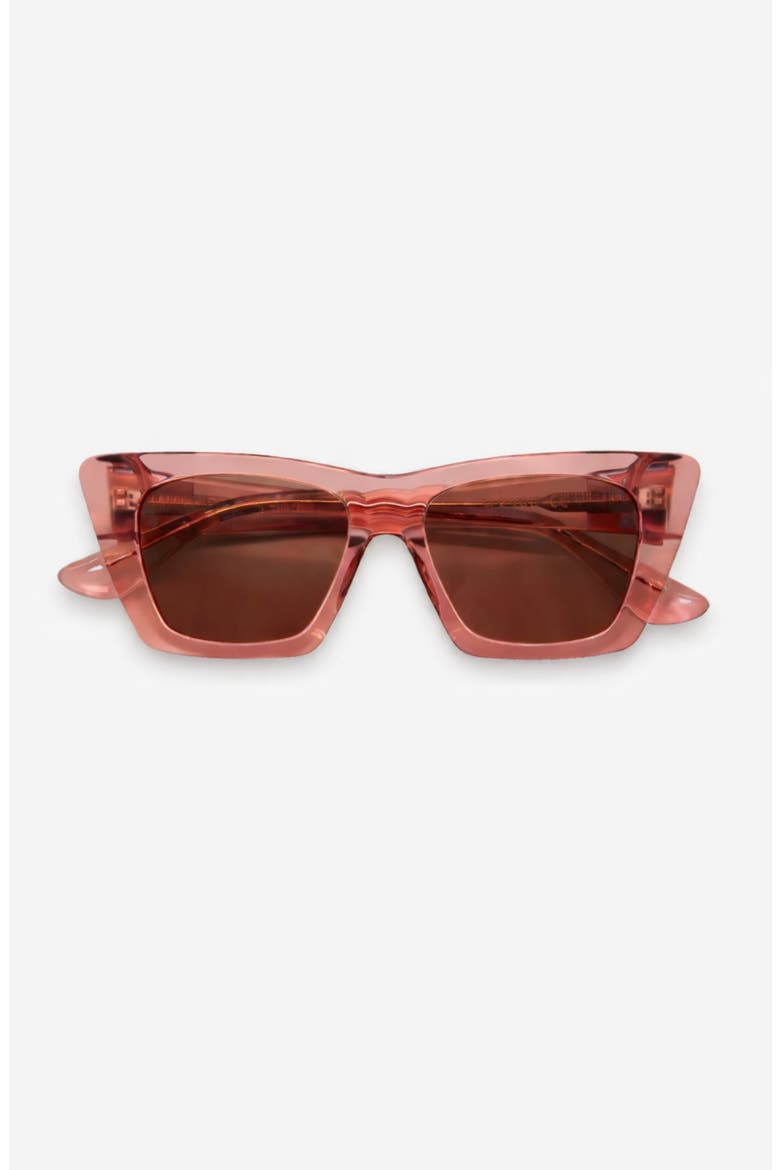 Uptown Square Polarized Sunglasses, Main, color, Pink