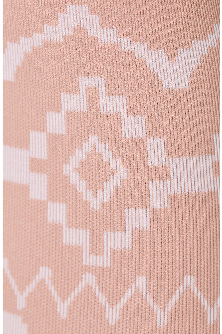 Fair Isle Jacquard Base Layer Leggings, Alternate, color, DECO BEIGE