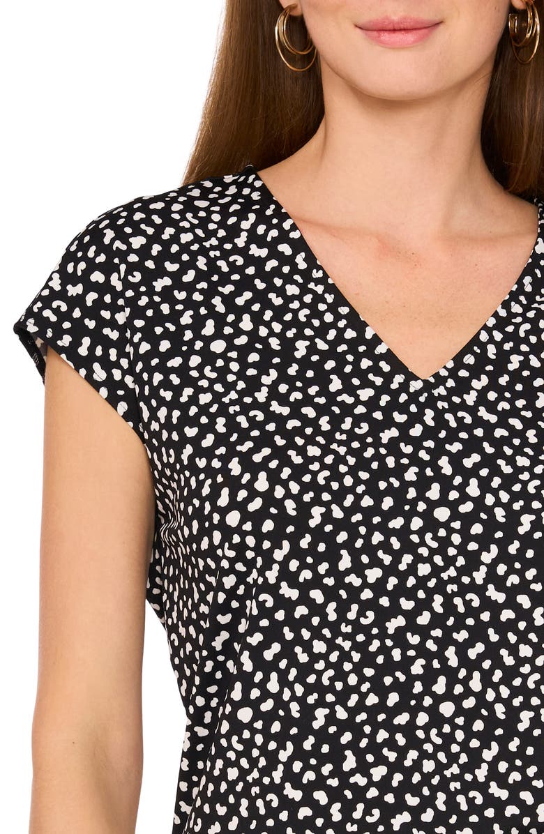 Halogen<sup>®</sup> Print V-Neck Dolman Sleeve Knit Shirt, Alternate, color,