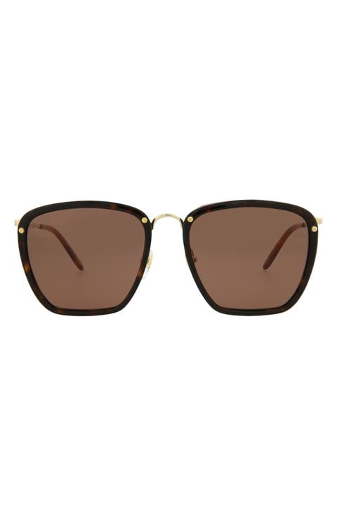 56mm Square Sunglasses