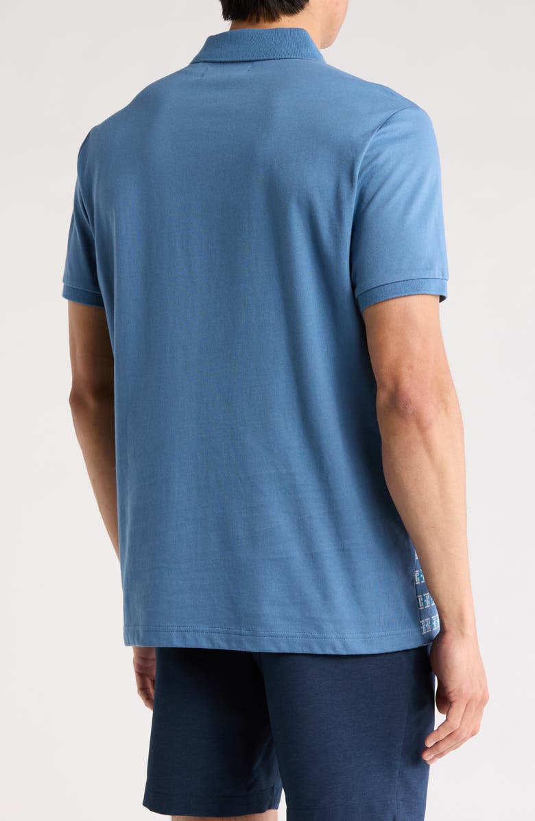 Original Penguin Blocked Jacquard Polo, Alternate, color, Copen Blue