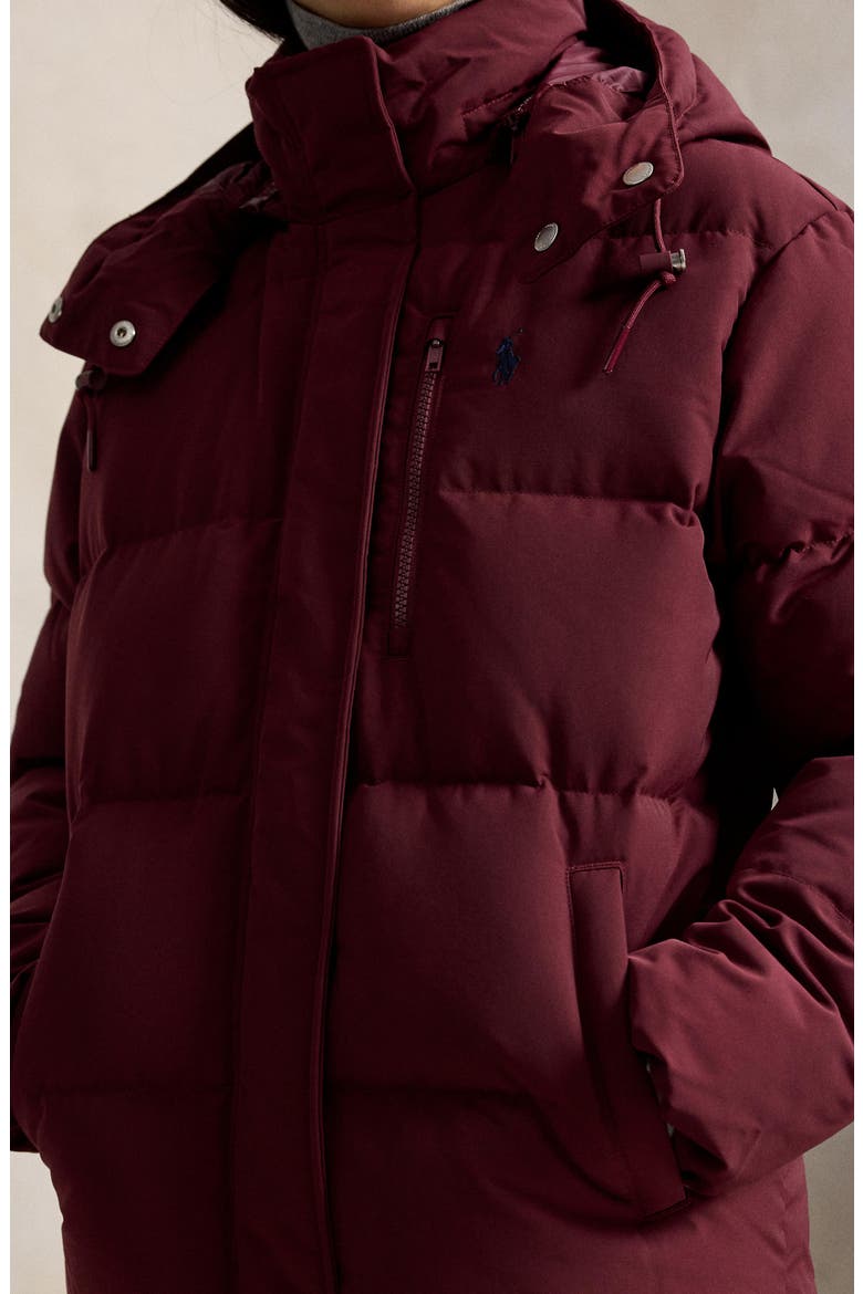 Water Resistant 750 Fill Power Down Puffer Jacket, Alternate, color, CLASSIC WINE
