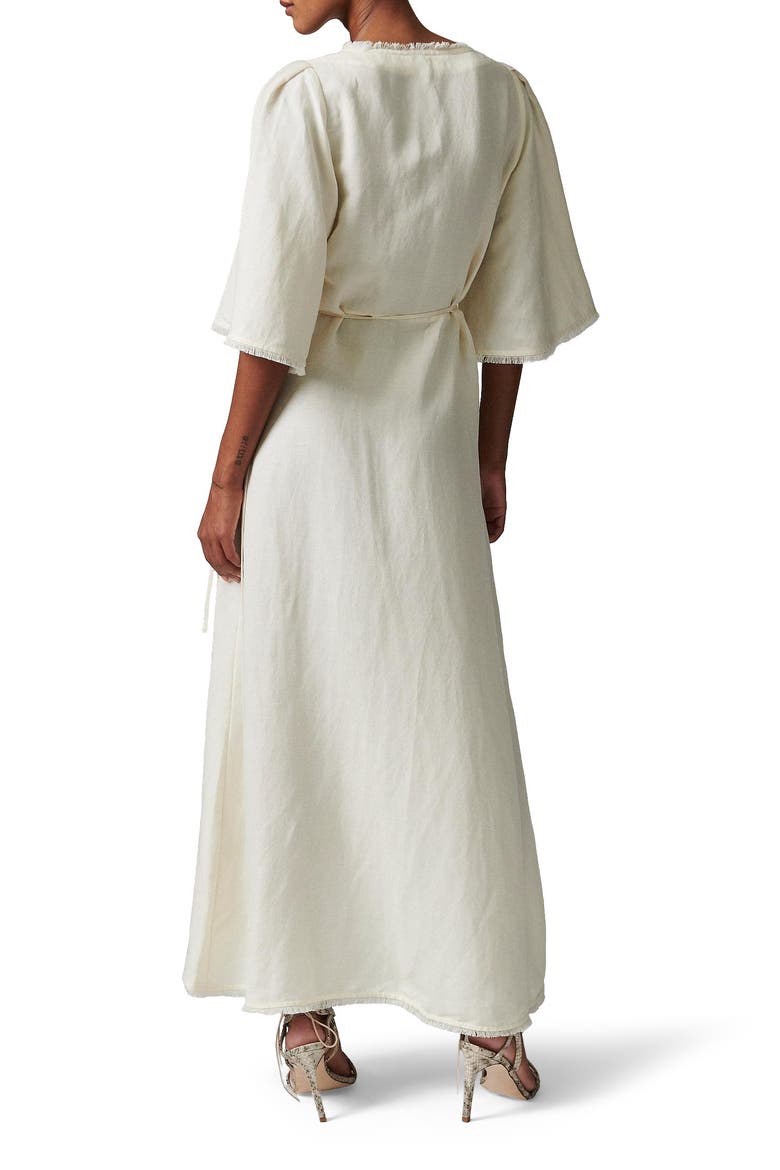 Camilla Wrap Maxi Dress, Alternate, color, Jetstream
