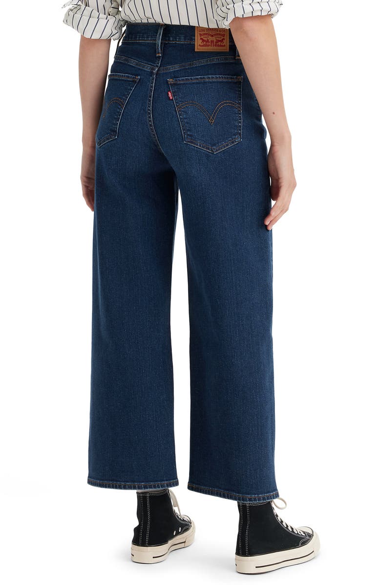 Levi's<sup>®</sup> High Waist Wide Leg Jeans, Alternate, color, 