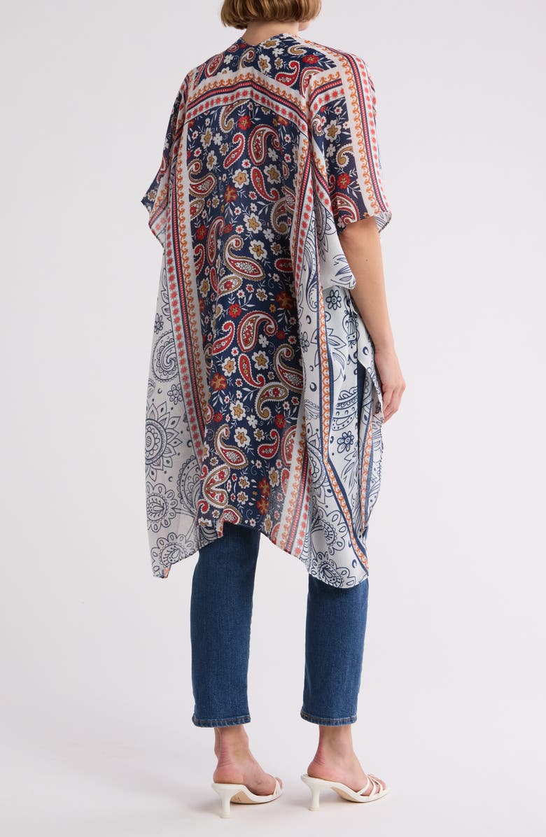 SAVE THE OCEAN Print Ruana Wrap, Alternate, color, 