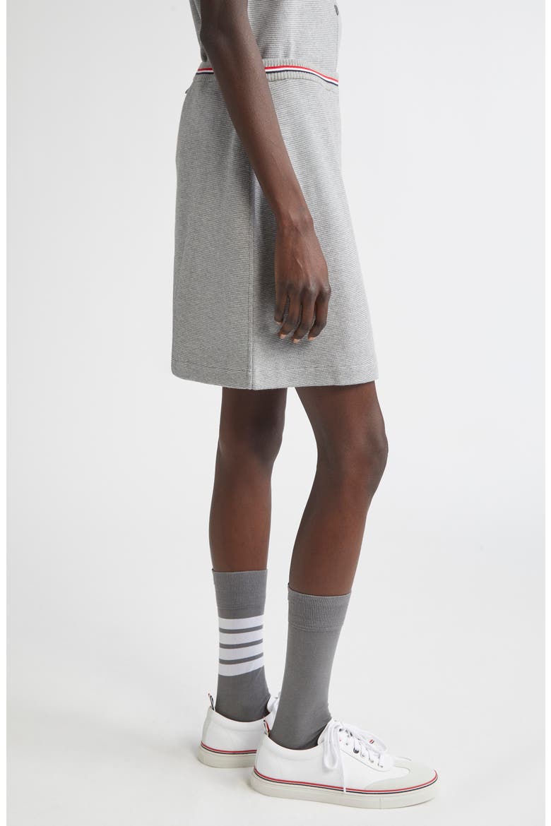 Waffle Knit Cotton Miniskirt, Alternate, color, LIGHT GREY