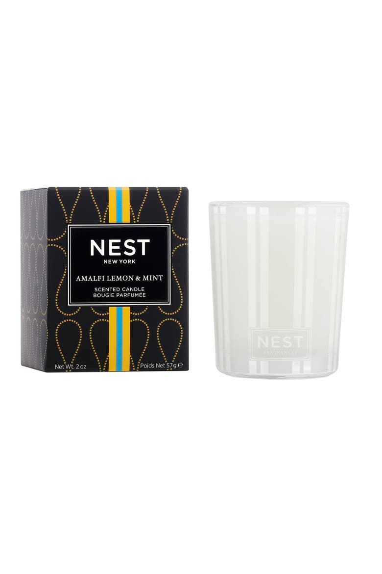 Amalfi Lemon & Mint Scented Candle, Alternate, color, NO COLOR