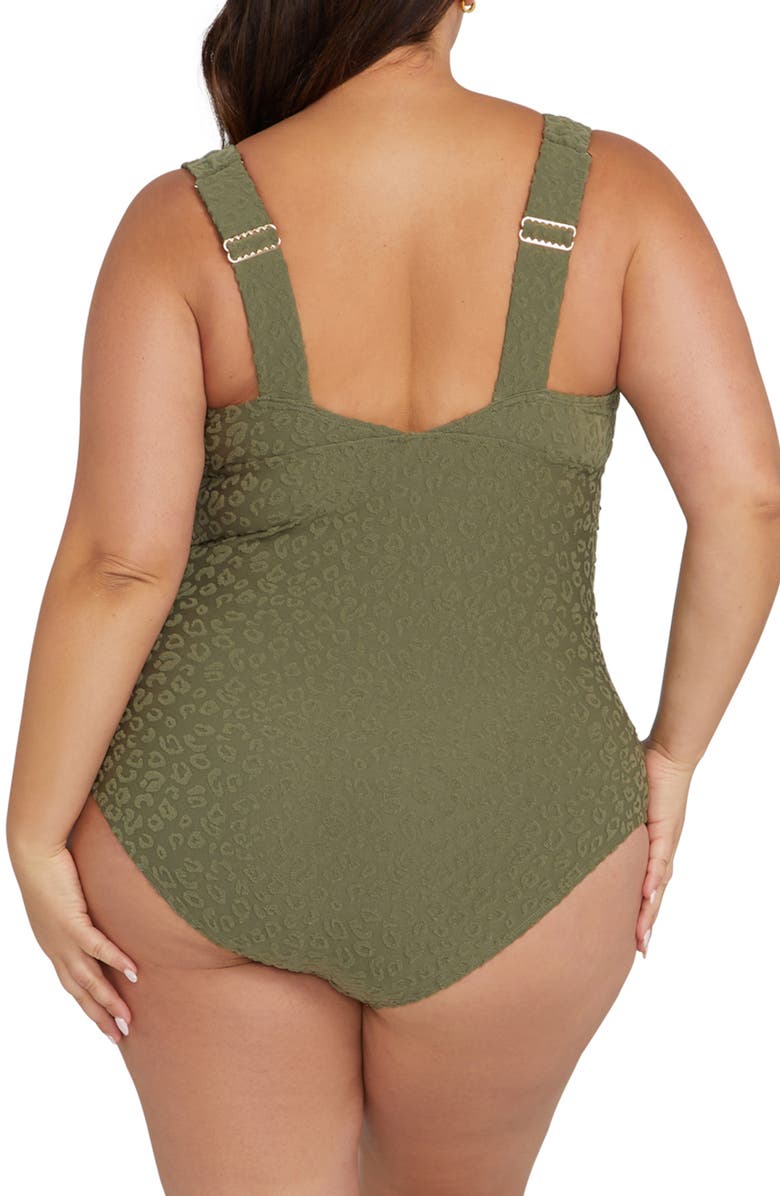 Artesands Magritte Flocked One-Piece Swimsuit, Alternate, color,