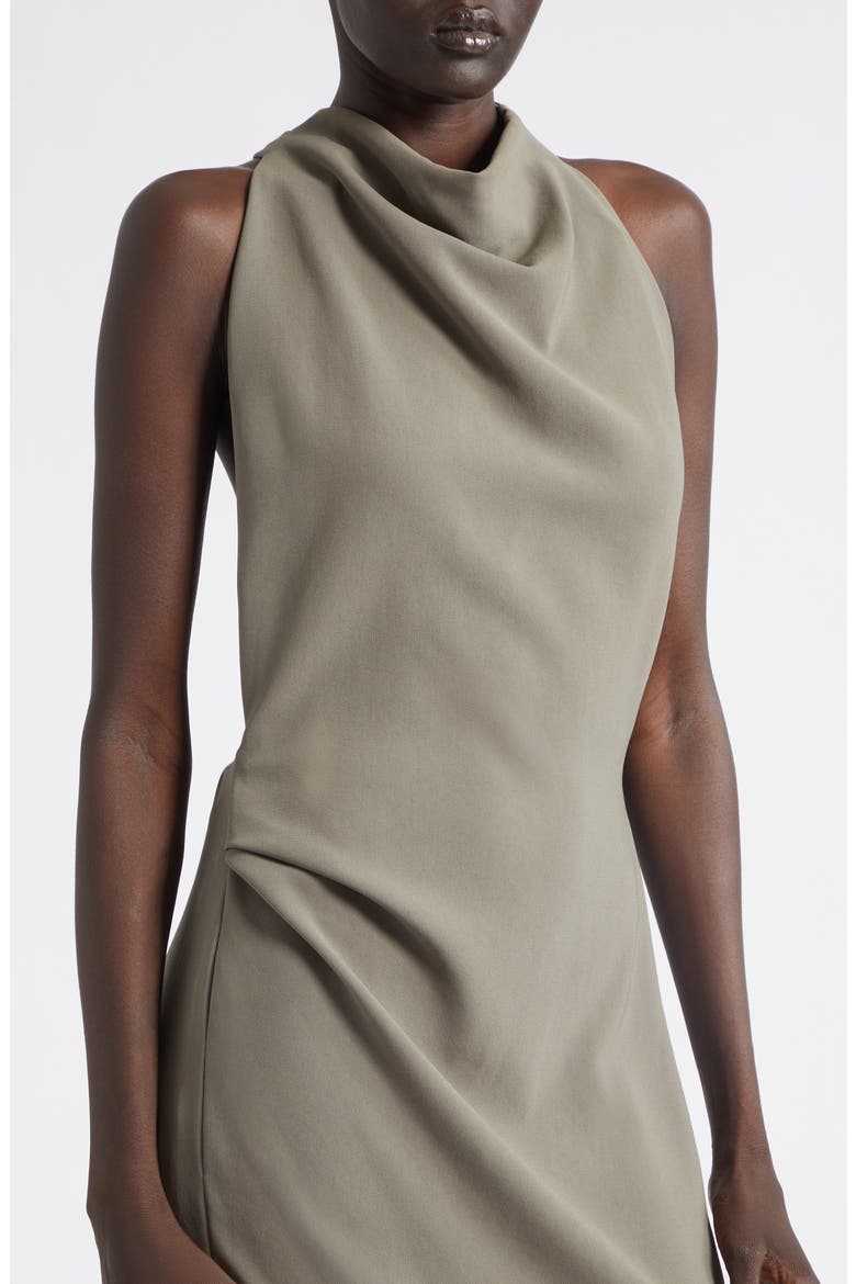Selena Twist Back Matte Double Crepe Column Dress, Alternate, color, WOOD