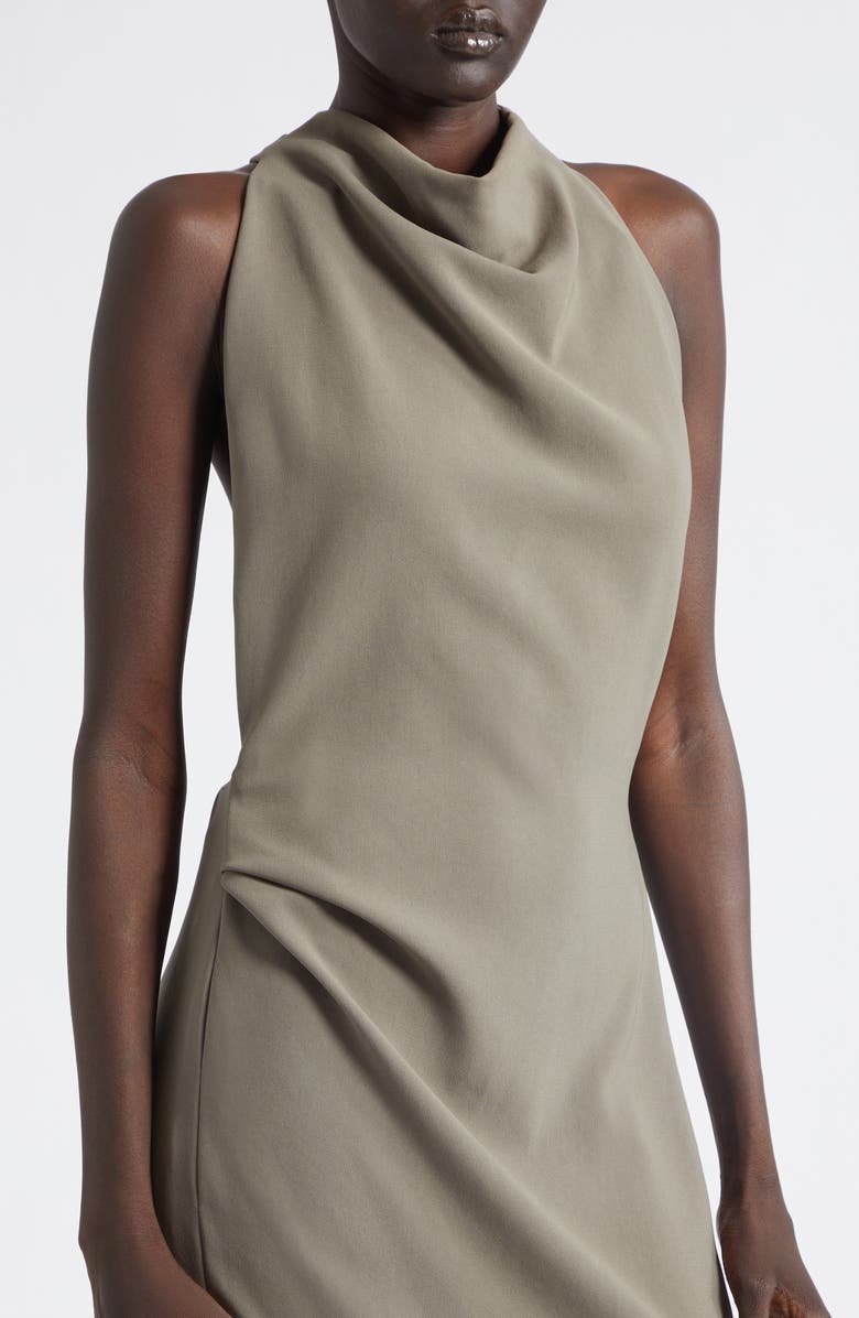 Proenza Schouler Selena Twist Back Matte Double Crepe Column Dress, Alternate, color, Wood