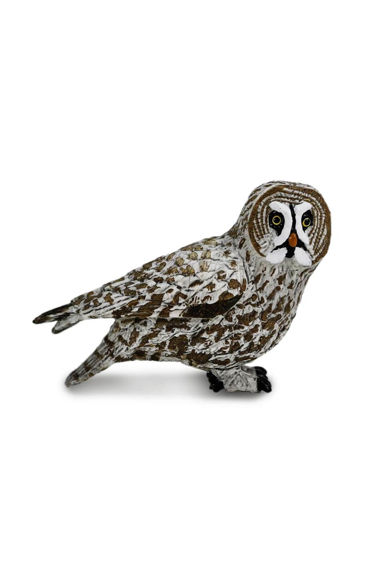 Safari Ltd. Great Grey Owl Kids Toy Figure, Alternate, color, NO COLOR