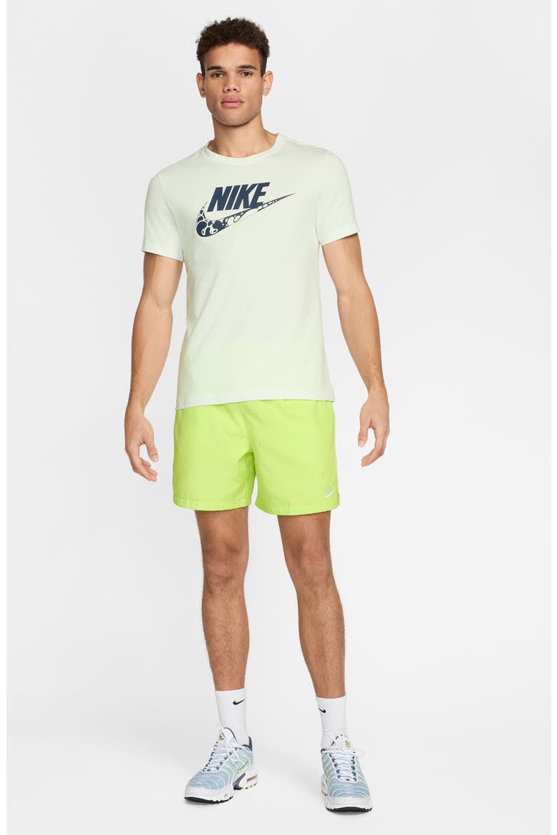 Club Woven Flow Shorts, Alternate, color, 736 LTLMTW/WHITE