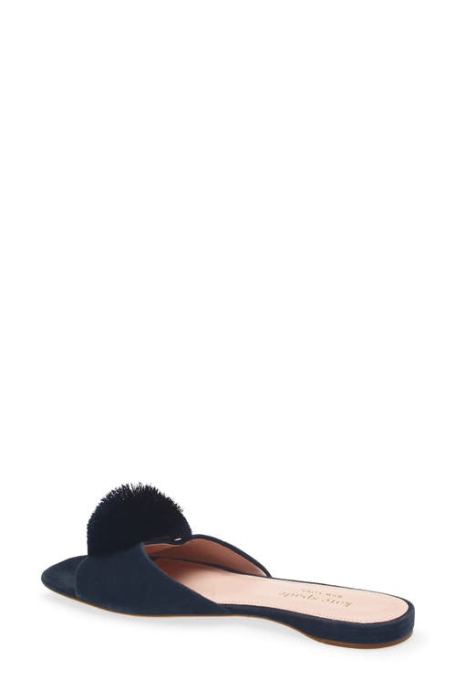 Kate Spade New York Amour Pom Slide Sandal In Blue