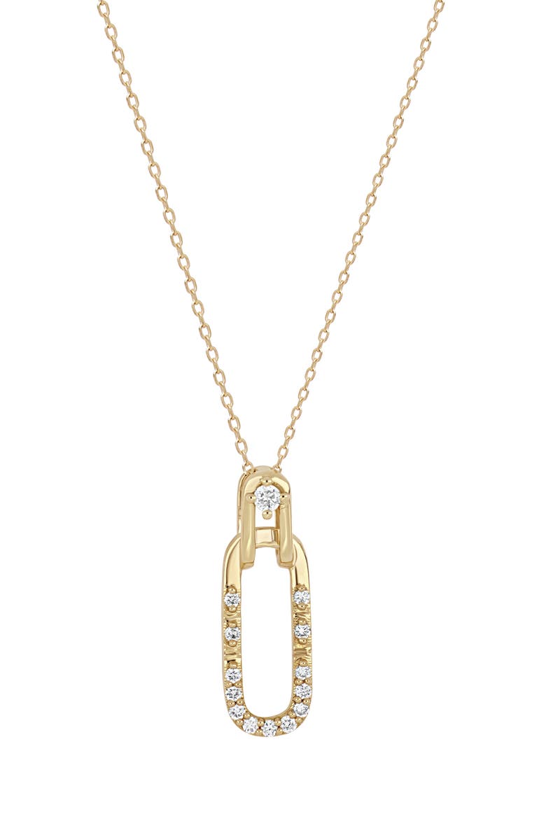 Solstice 18K Gold Diamond Pendant Necklace, Main, color, 18KY