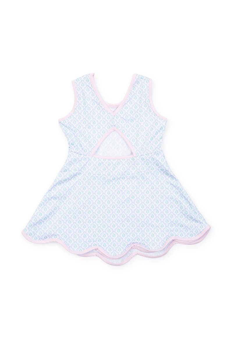 Taylor Girls' Performance Dress by LH Sport, Alternate, color, Trellis Bloom Blue