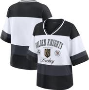 WEAR by Erin Andrews Women's WEAR by Erin Andrews Black/White Vegas Golden Knights Jersey Style Tee