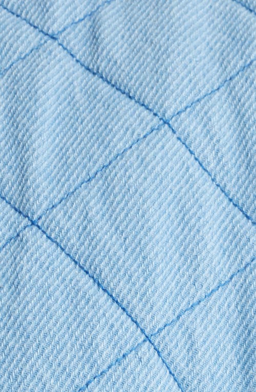 TREASURE & BOND TREASURE & BOND QUILTED COTTON TWILL OPEN FRONT CROP JACKET 