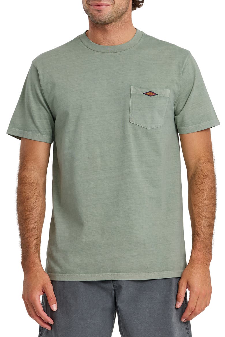 Saltwater Cotton Pocket T-Shirt, Main, color, LILY PAD
