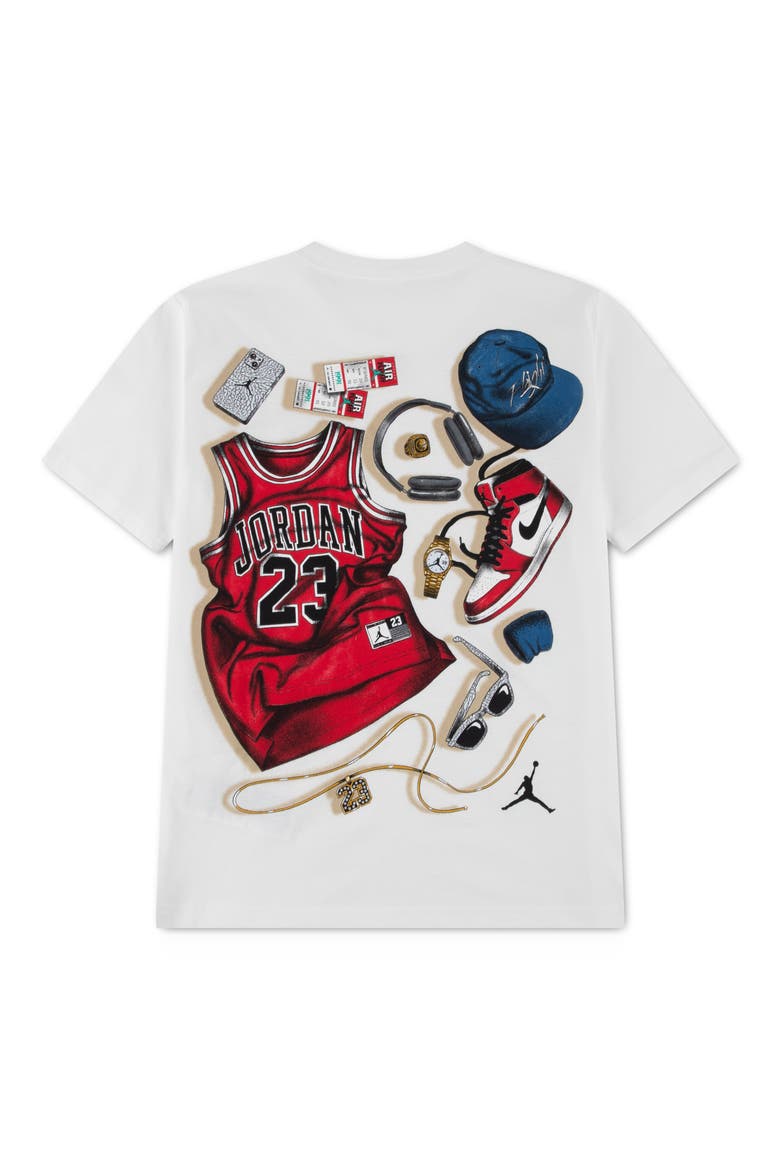 Kids' Jumpman Graphic T-Shirt, Alternate, color, SAIL