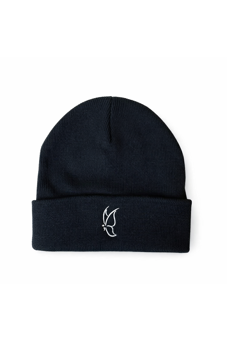 Semicolon Butterfly Manifest Beanie, Main, color, Black