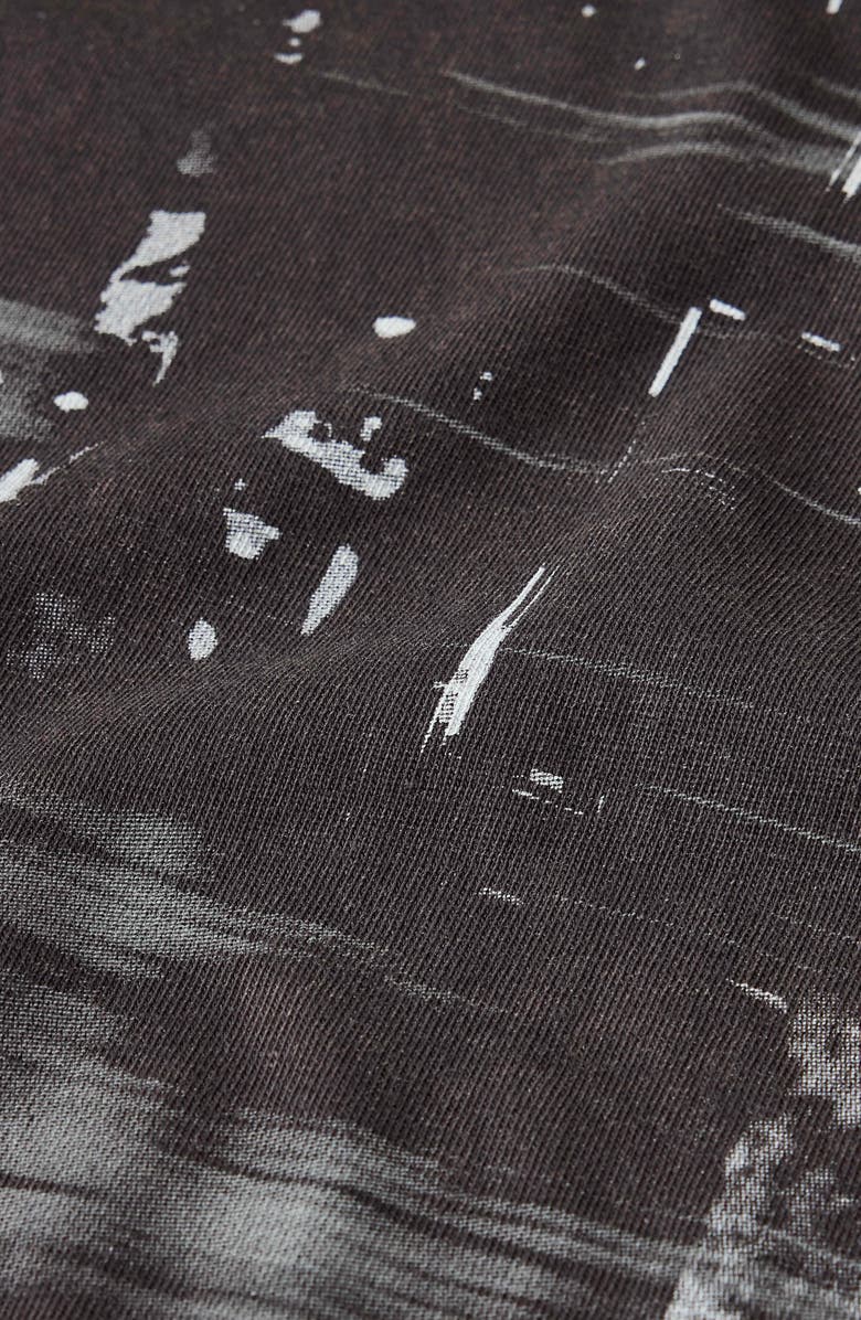 John Varvatos Raw Edge City Photo Graphic T-Shirt, Alternate, color, Charcoal