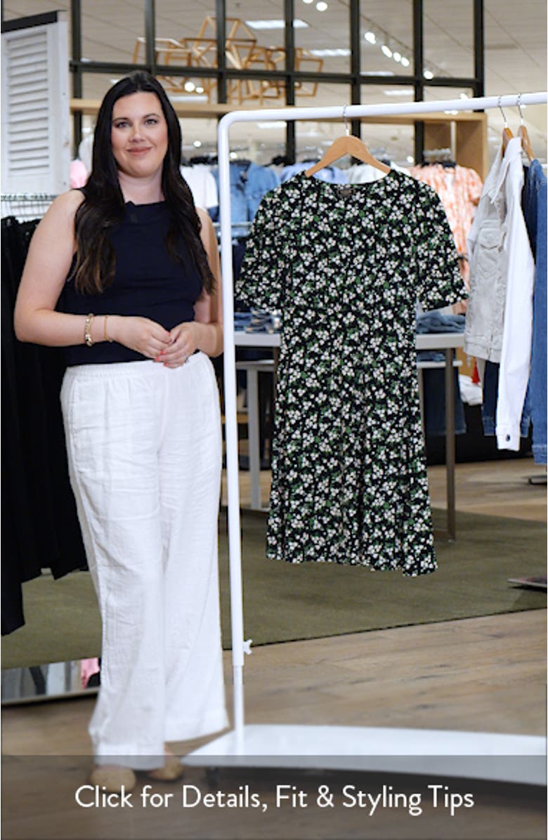 Floral Print Minidress, sales video thumbnail