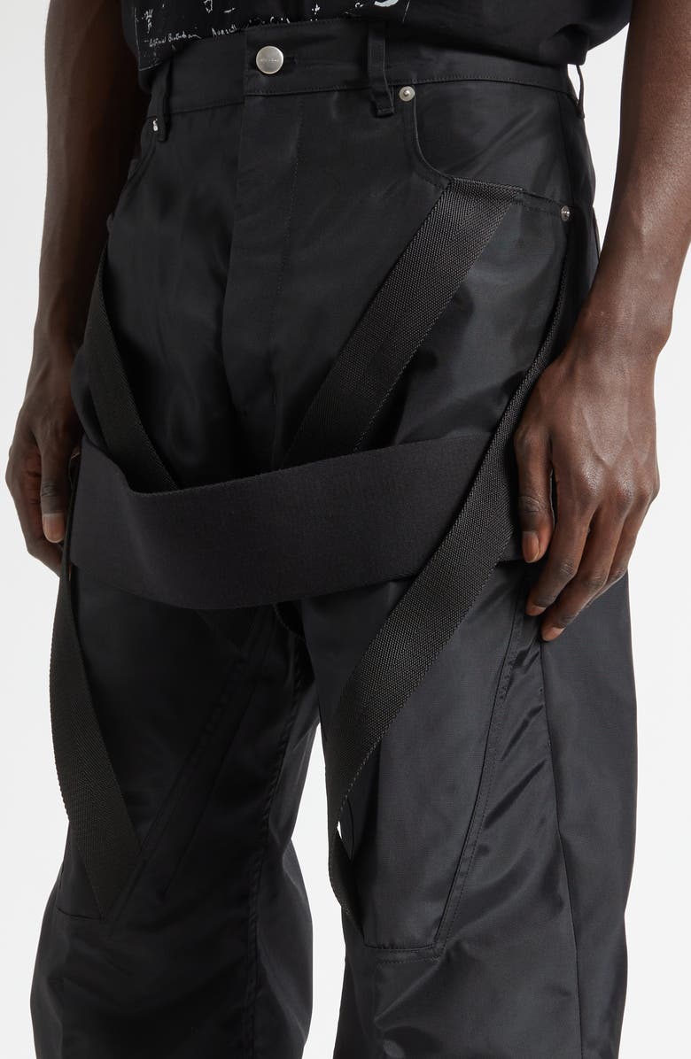 Rick Owens Megastrapped Geth Pants, Alternate, color, Black