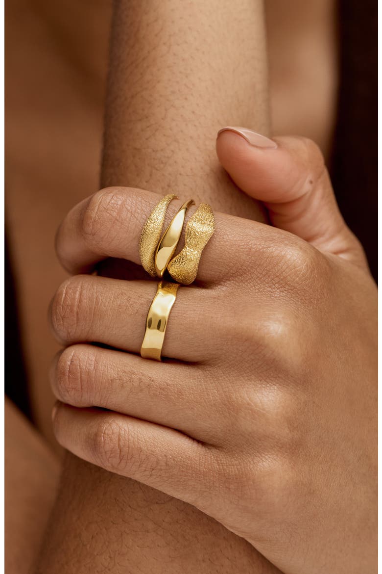 Antica Texture Ring, Alternate, color, 18CT GOLD VERMEIL