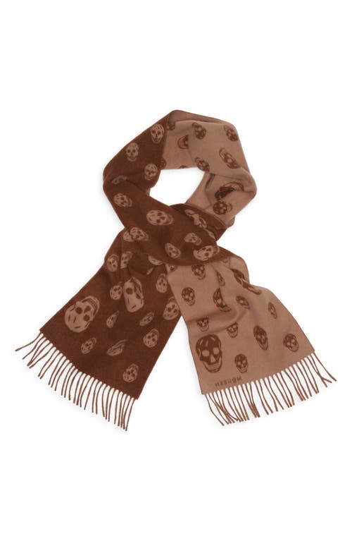 Alexander Mcqueen Scarfs In Brown