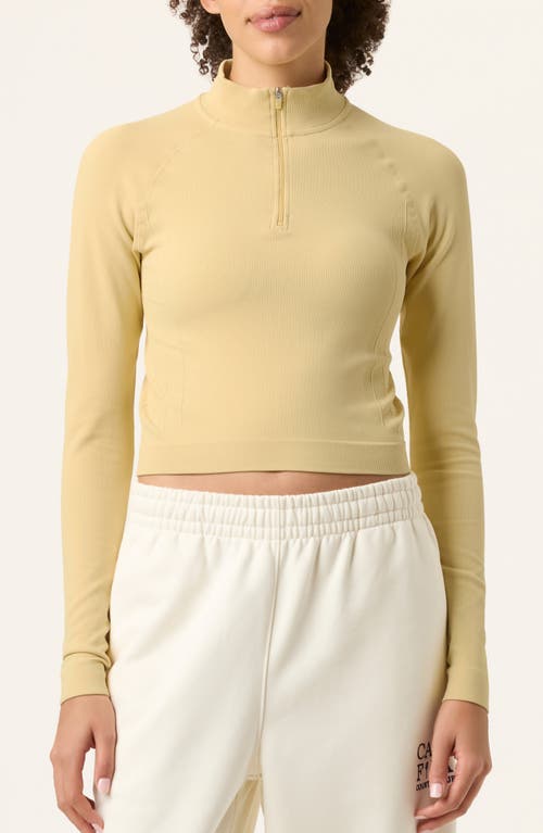 FILA Break Point Quarter Zip Sweater in Soybean 