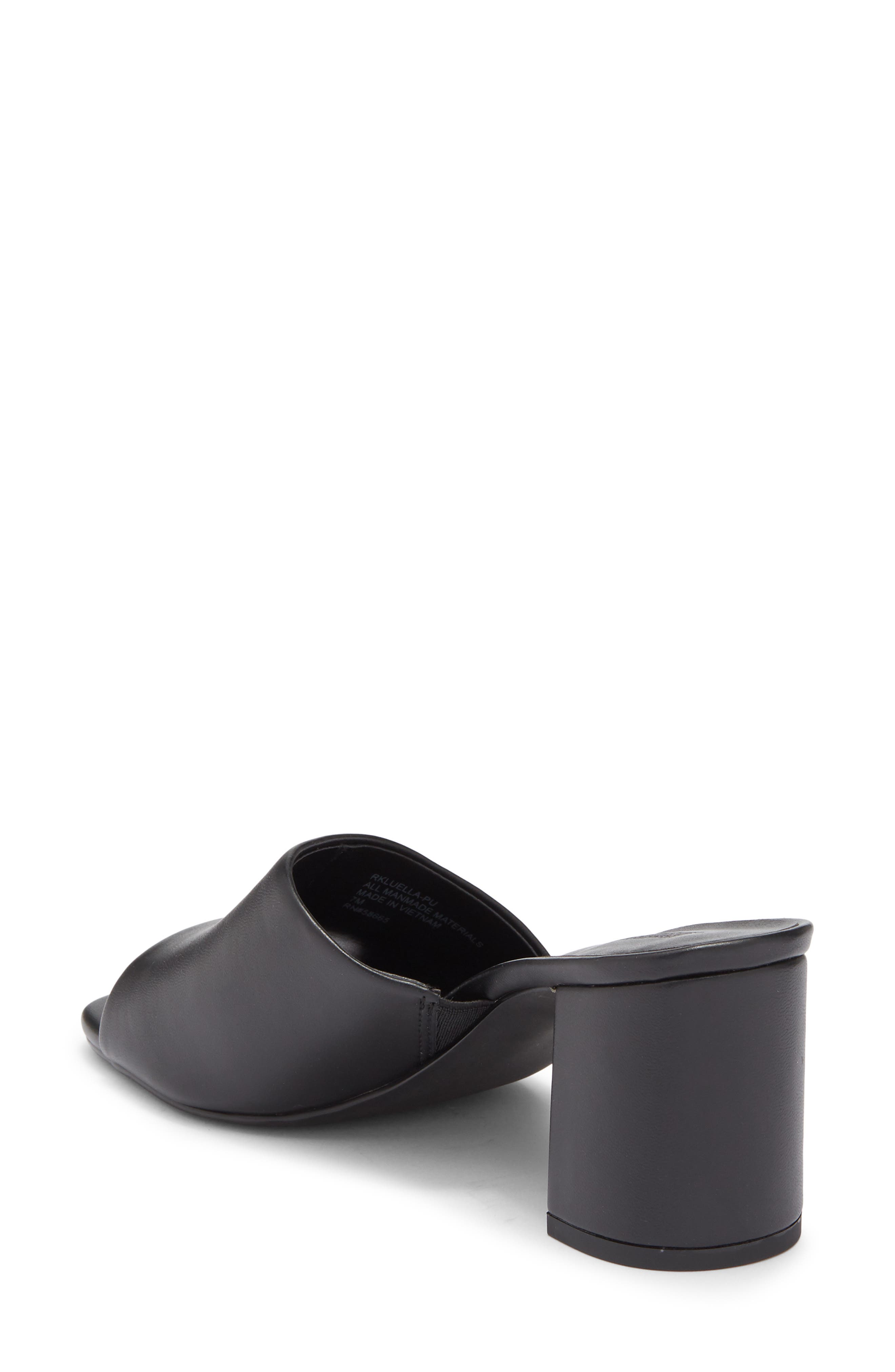 NORDSTROM RACK Luella Block Heel Slide Sandal, Alternate, color, Black