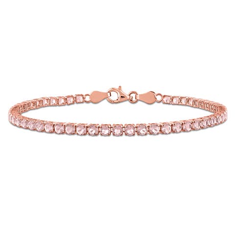 Gemstone Tennis Bracelet Sterling Silver