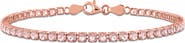 Julianna B. Gemstone Tennis Bracelet Sterling Silver