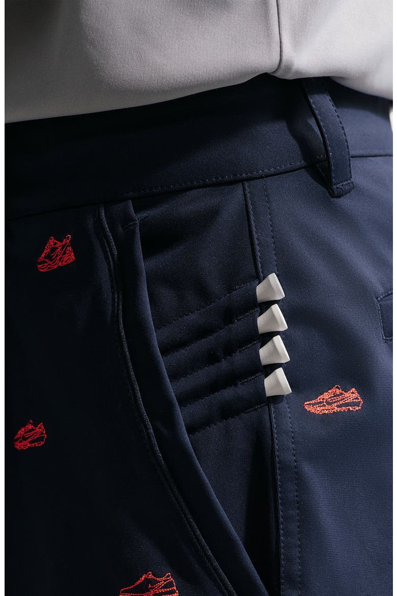 Par Dri-FIT Golf Shorts, Alternate, color, COLLEGE NAVY/ BLACK/ HOT LAVA