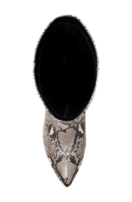 Marc Fisher Pointed Toe Slouch Boot In Animal Print