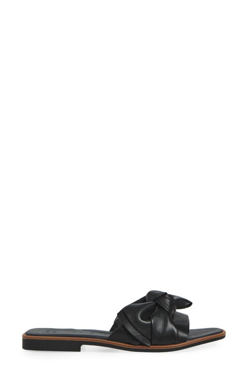 Paul Green Annie Slide Sandal In Black Future Nappa