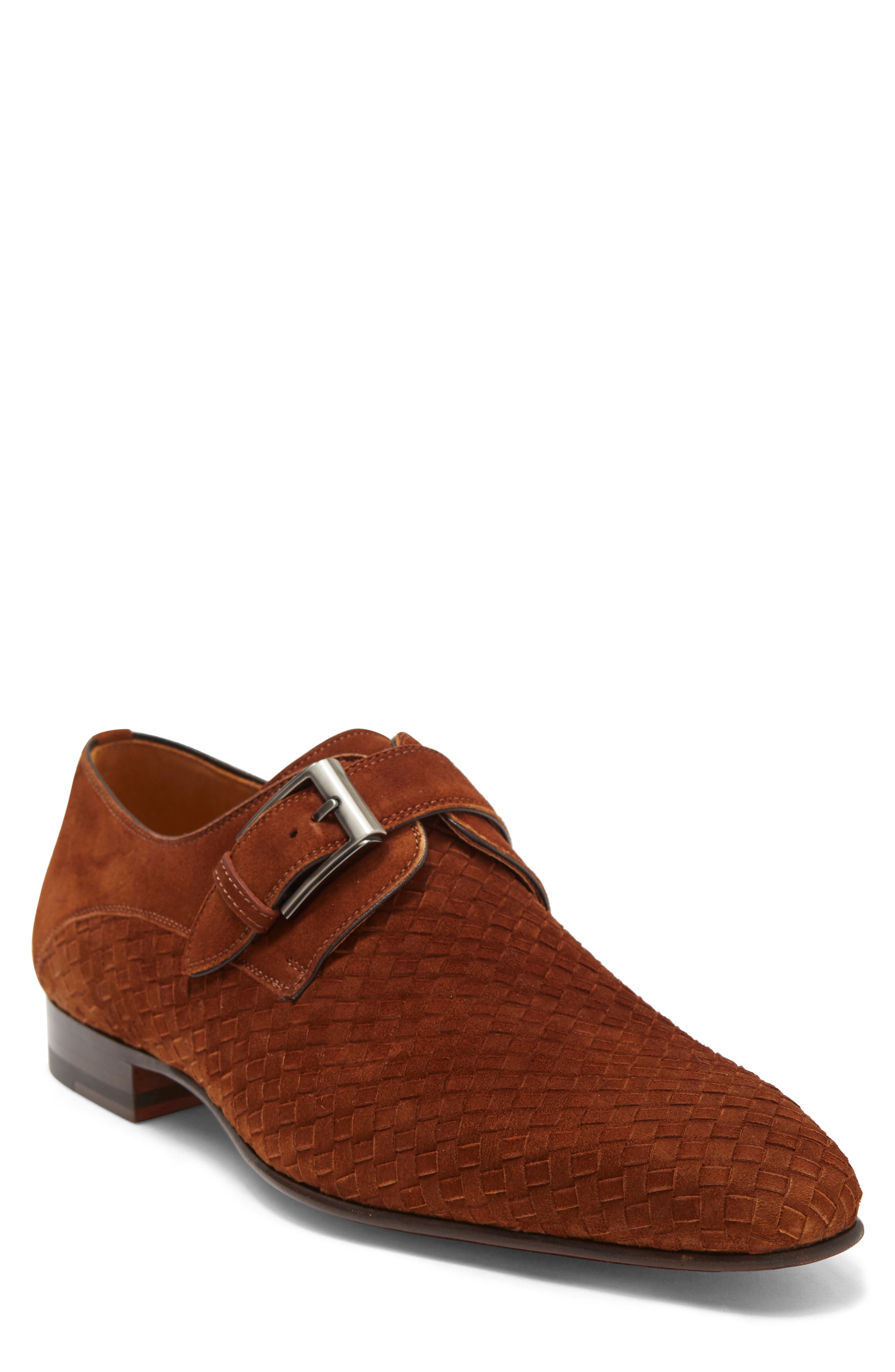 Magnanni 22031 Monk Strap Leather Dress Shoe, Main, color, 