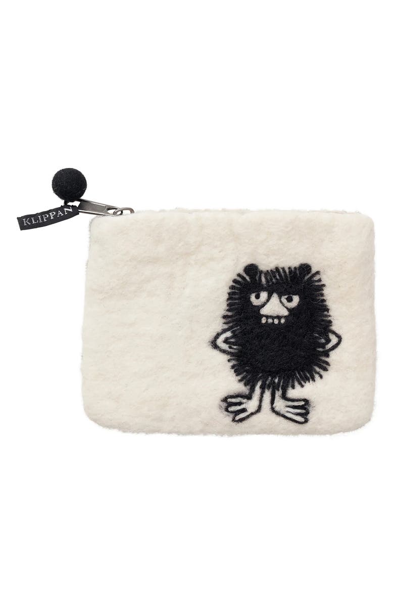 Klippan Handmade Moomin Stinky Wool Purse, Main, color, White