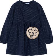 Mayoral Fleece Dress with Handbag