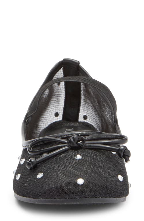 Top Guy Shoes Rosario Rhinestone Mesh Mary Jane Flat