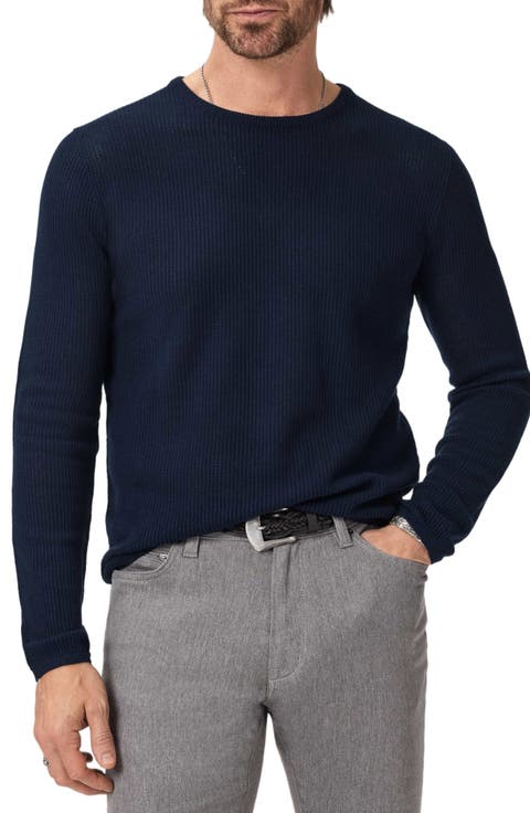 Montclair Mesh Stitch Organic Cotton Blend Sweater