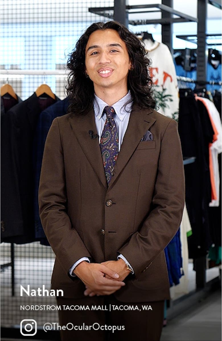 The Monte Bello Interlocked Silk Pocket Square, sales video thumbnail