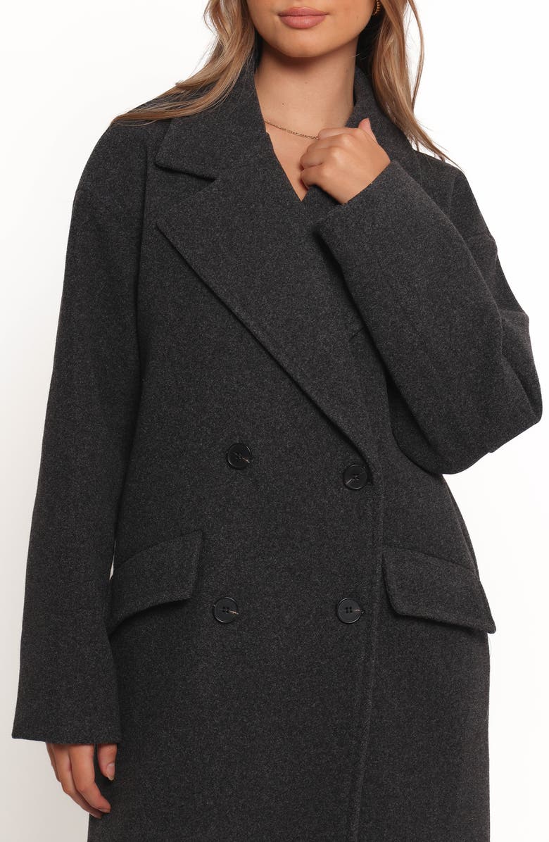 Petal & Pup Brylie Oversize Coat, Alternate, color, Charcoal