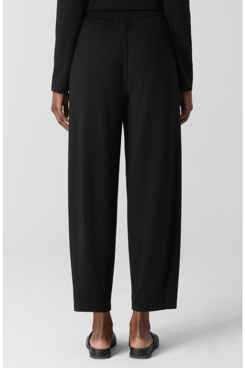 Jersey Ankle Lantern Pants, Alternate, color, BLACK