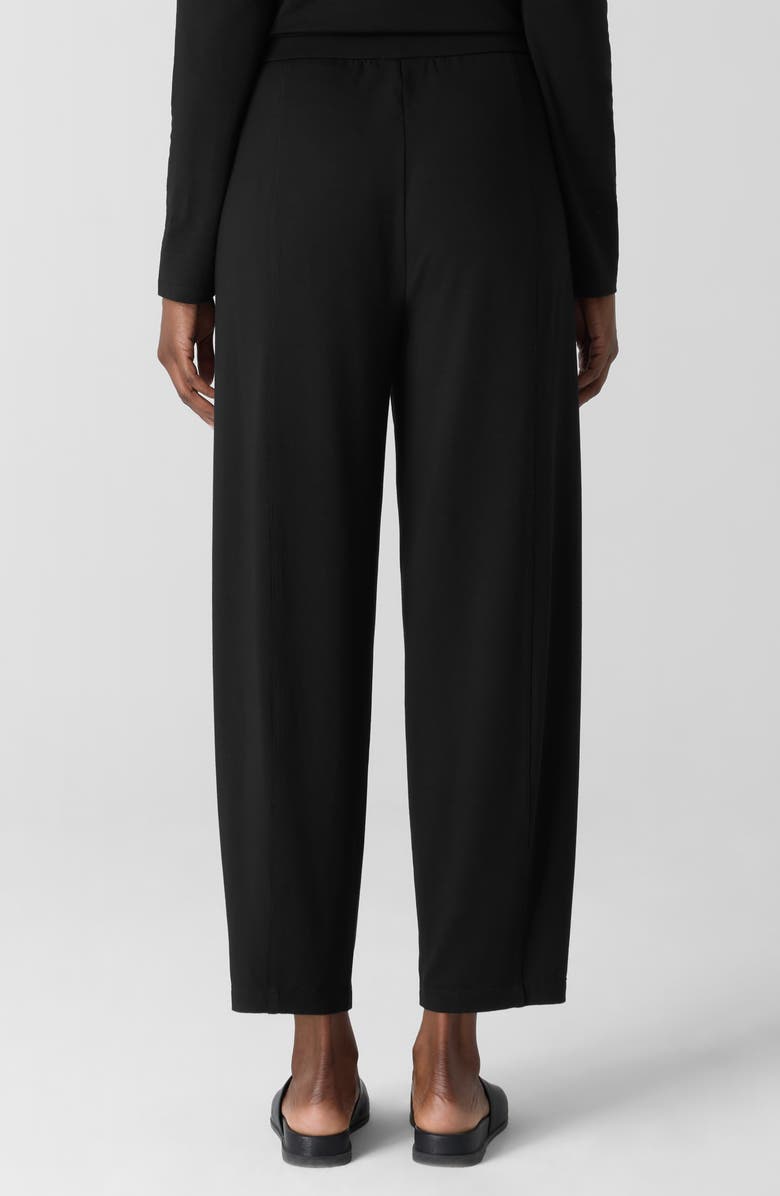 Eileen Fisher Jersey Ankle Lantern Pants, Alternate, color, Black