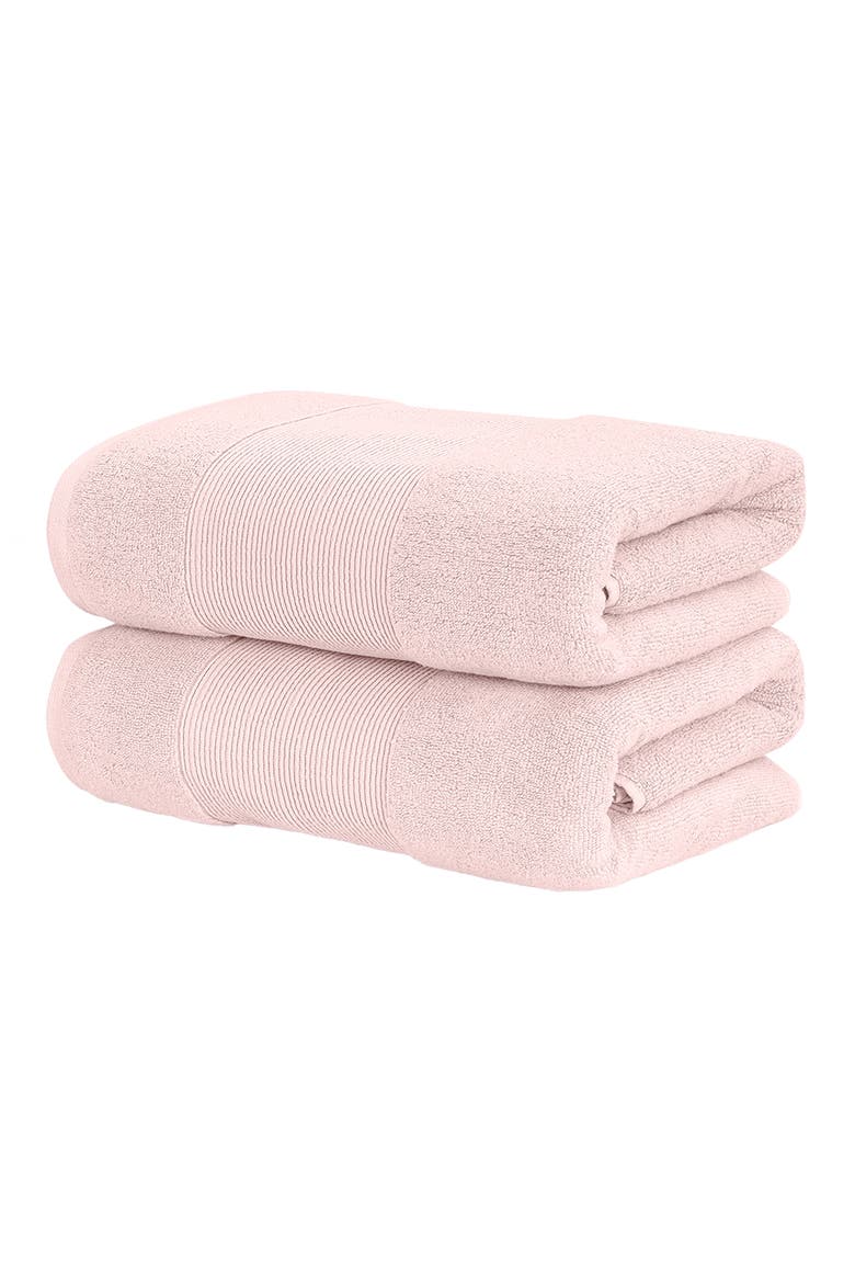 Air Cloud Oversized Bath Sheet - Set of 2 - White, Alternate, color, BLUSH