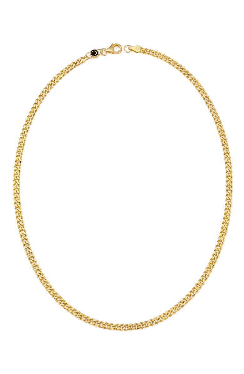 Crislu Men's Curb Chain Necklace, Main, color, Pearl/ Ivory