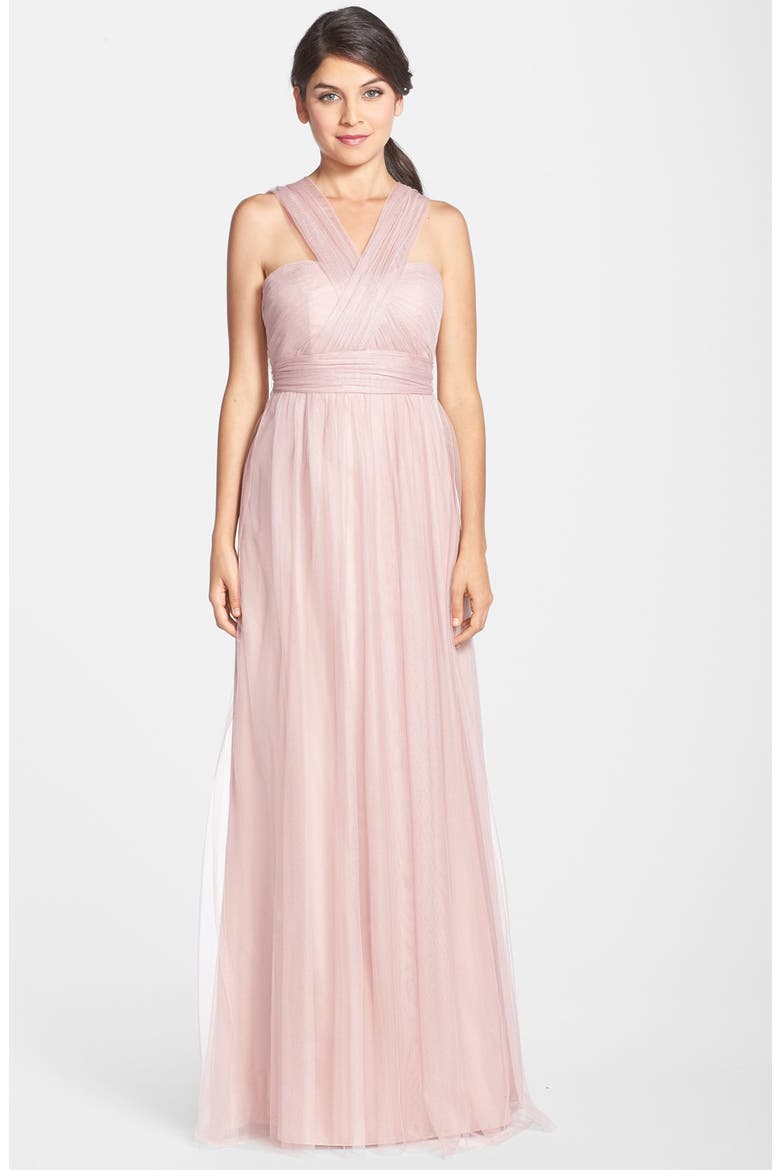 Annabelle Convertible Tulle Column Dress, Alternate, color, WHIPPED APRICOT
